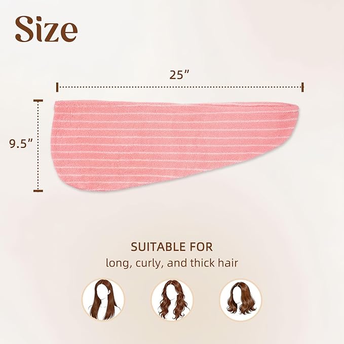 Jacquotha Cotton Hair Towels Wrap - Image 3