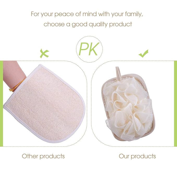 Bath Loofah Sponge Shower Clean Skin Gentle Sensitive Soft - Image 5