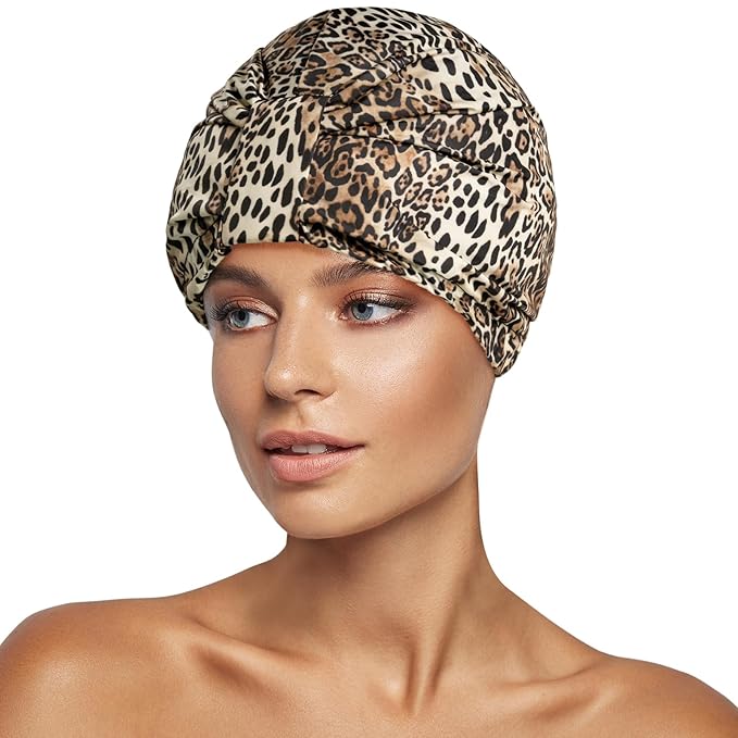 INNELO Luxury Shower Cap for Women Reusable Waterproof, Double Layered Shower by INNELOLifeChanger