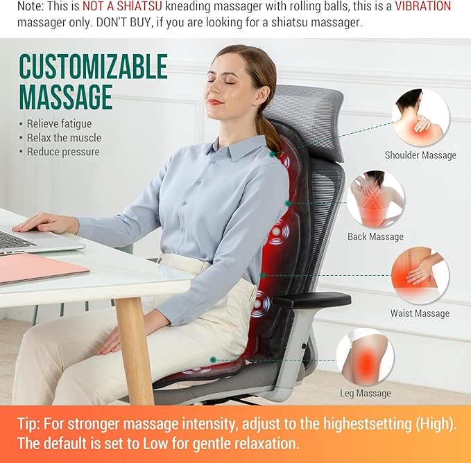 Snailax Vibration Back Massager - Image 4
