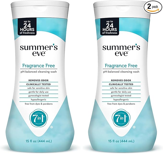 Summer's Eve Fragrance Free All-Over Feminine Wash, Gentle pH-Balanced Body Wash by SummersEve