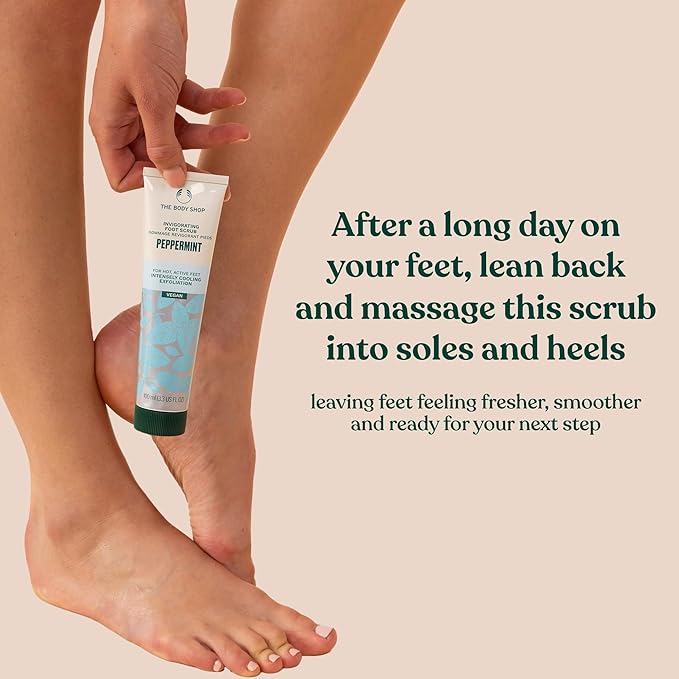 The Body Shop Peppermint Invigorating Foot Scrub | Cooling Exfoliator - Image 4