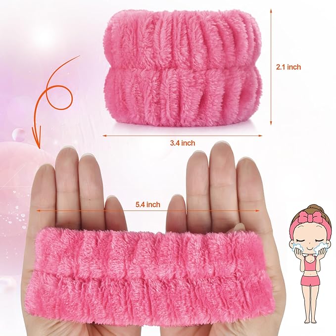 2pcs Wrist Bands for Washing Face Wash Wristbands Wrist Towels Arm Bands for - Image 4
