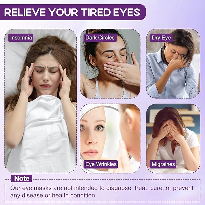 XPCARE 32 Pack Steam Eye Masks for Dry Eyes, SPA Warm Sleep Eye Mask, - Image 3