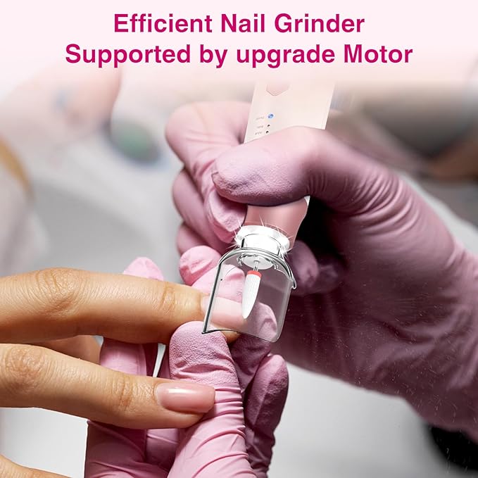 Professional Electric Nail Drill 2000mAH Portable Cordless Electric Nail File - Image 7