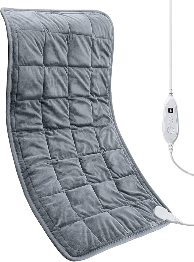 Weighted Heating Pad 17''x 33" XXXL Electric Heating Pad by Evajoy