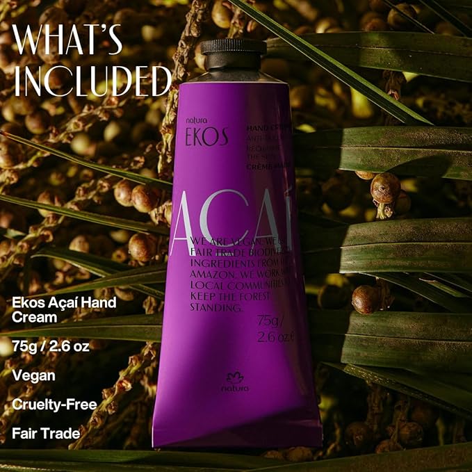 Natura - Ekos Açaí Hand Cream - Anti-Dullness Hand Balm - Recharge the Skin - - Image 3