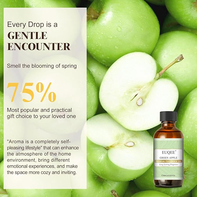 EUQEE Green Apple Fragrance Oils, 2.02 Fl oz / 60ml Essential Oils - Image 4