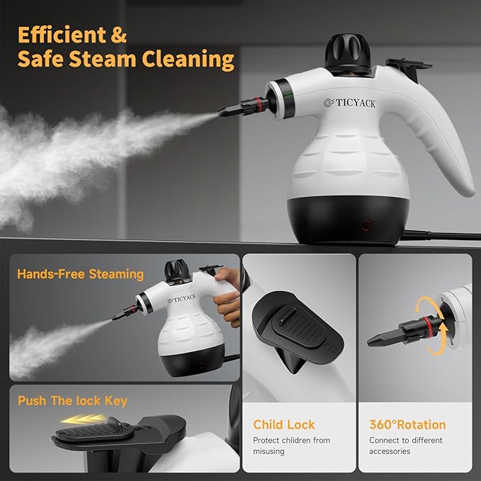 TICYACK Handheld Steam Cleaner, Steam Cleaner - Image 4