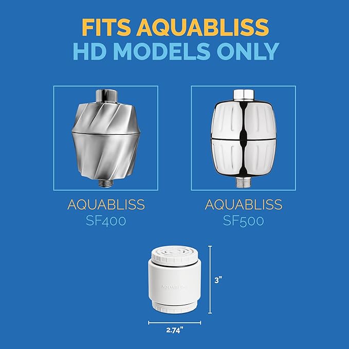 AquaBliss HD Revitalizing Shower Filter Replacement Cartridge - Image 5