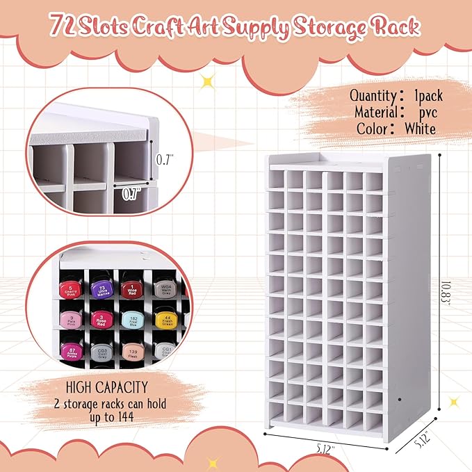 2 Pack Marker Storage Organizer Marker Organizer - Image 2