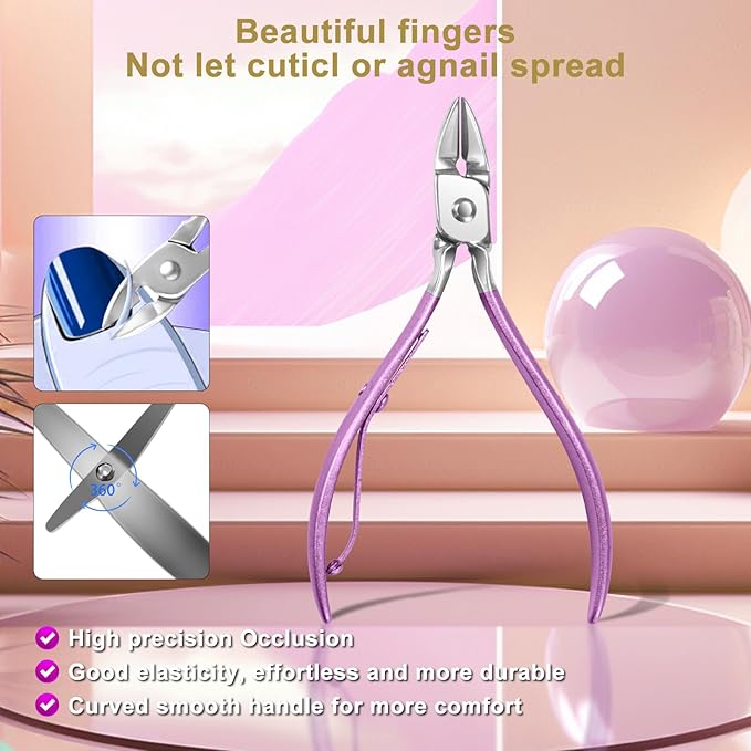 Manicure kit for Women Personal Nail Care Kit, 30 in 1 Professional Stainless - Image 4