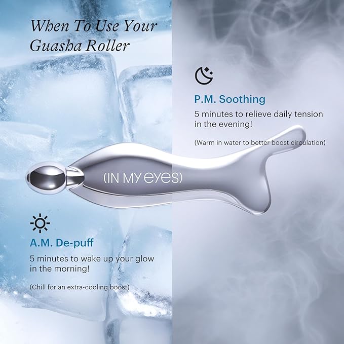 In My Eyes Gua Sha Tool for Face & Eye, Stainless Steel Gua Sha Facial Massager - Image 5