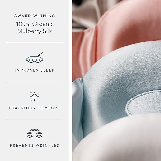 Fishers Finery 25 Momme 100% Organic Mulberry Silk 3D Sleep Eye Mask - Image 3