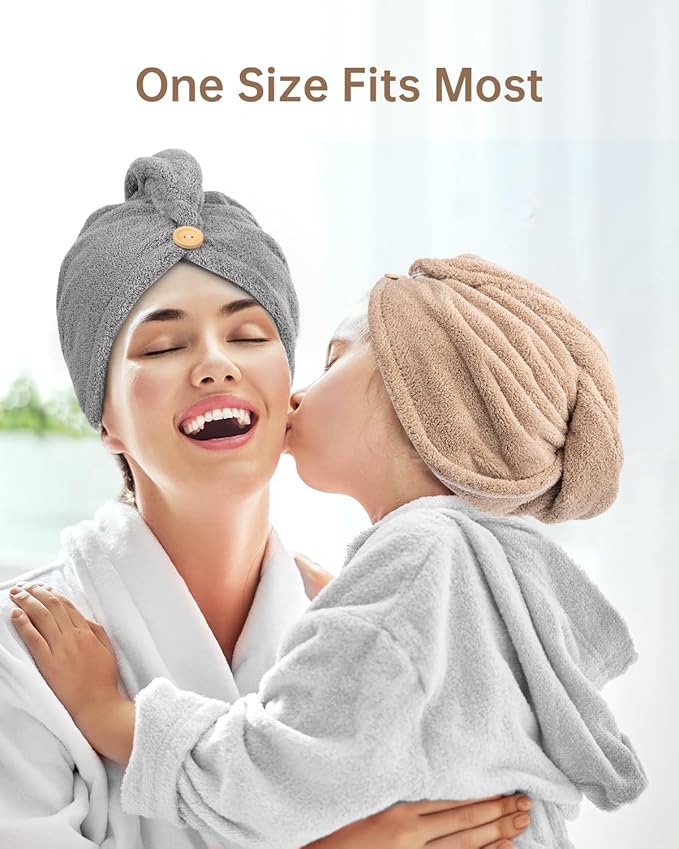 YFONG 3 Pack Hair Drying Towels, Hair Towel - Image 6