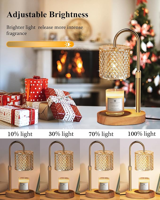 Candle Warmer Lamp with Timer Dimmer Adjustable Height - Image 2