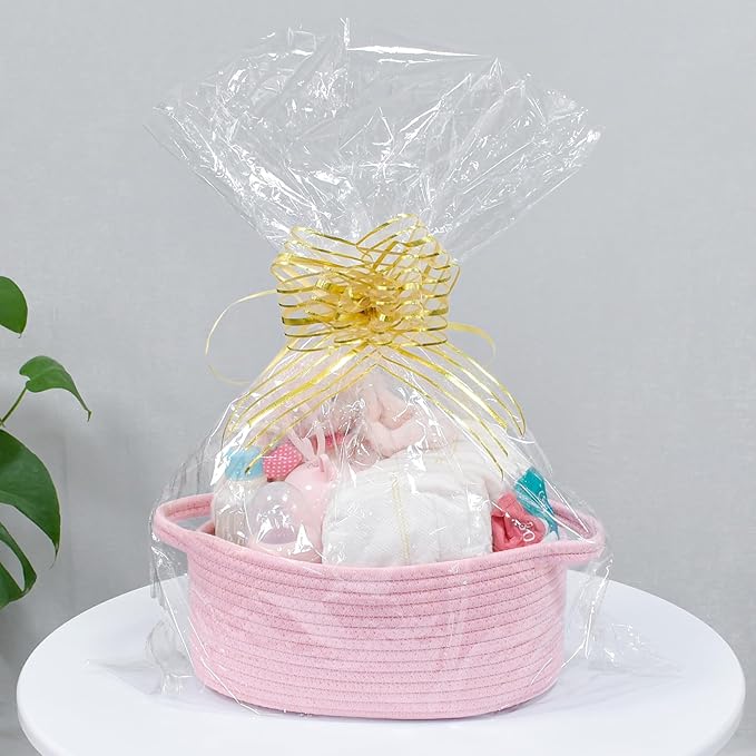 ABenkle Small Basket, Rope Room Shelf Storage Basket, Cat Dog Toys Basket Chest - Image 7