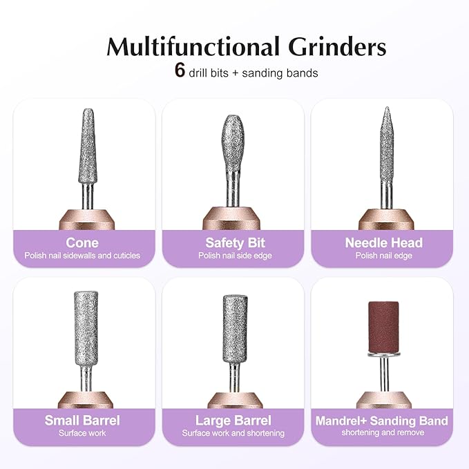 COSLUS C40 Electric Nail Drill File Professional: - Image 7