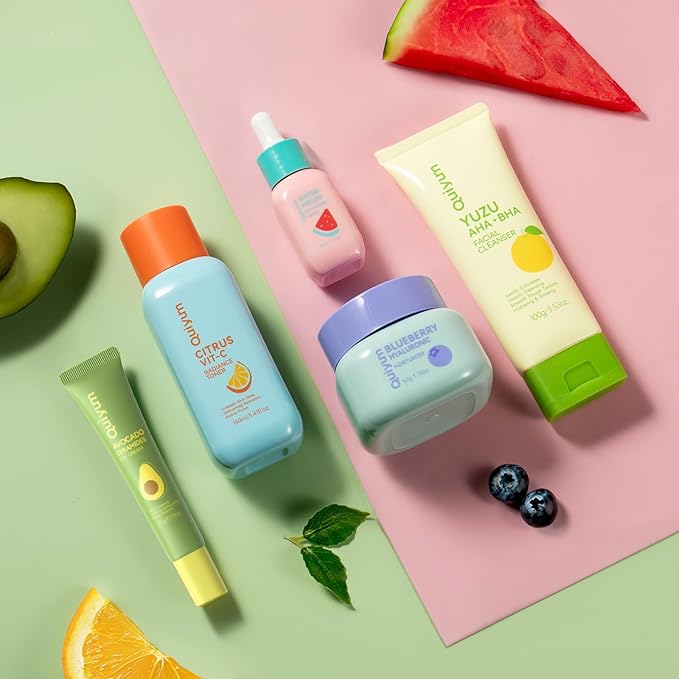 QUIYUM Fruit Skincare for Teens, 5 Daily Routine Beauty Skin Care Sets - Image 9