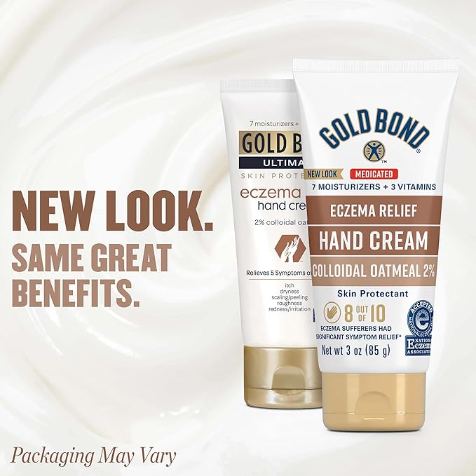 Gold Bond Medicated Eczema Relief Hand Cream, 3 oz., Skin Protectant Cream - Image 3