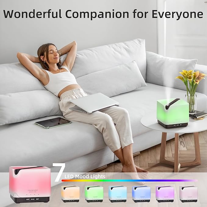 ASAKUKI Essential Oil Diffuser for Home, Large 700 ml Humidifier - Image 3