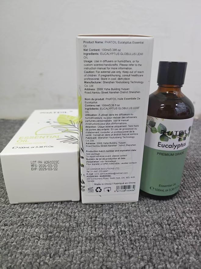 PHATOIL Pure Eucalyptus Essential Oil, 100% Pure Therapeutic Grade Premium Oil - Image 8
