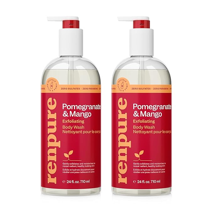 Renpure Pomegranate & Mango Exfoliating Body Wash by RENPURE