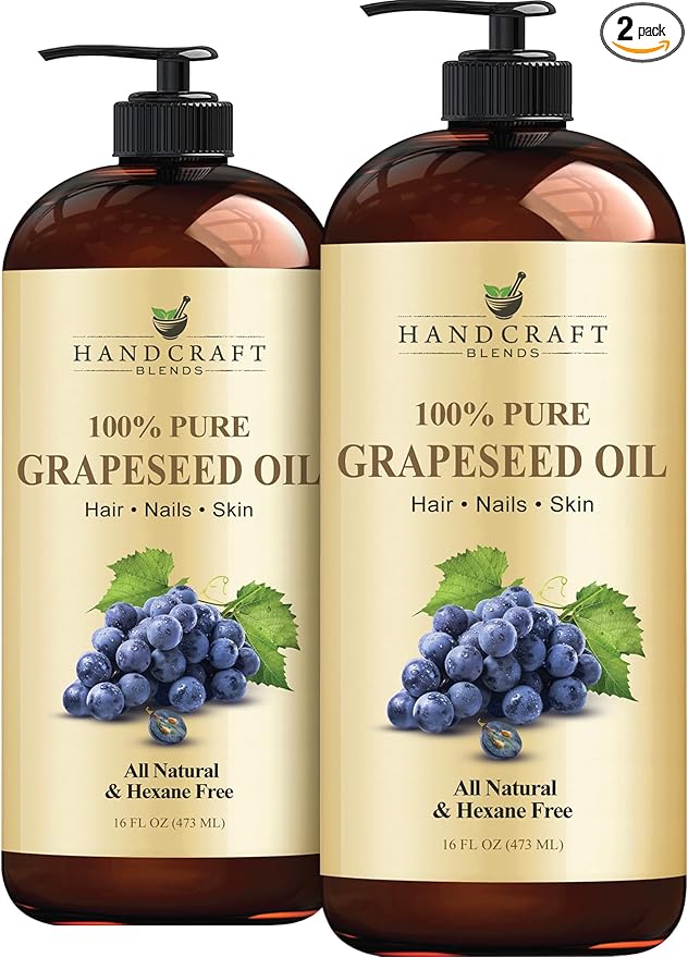 Handcraft Blends Grapeseed Oil | 100% Pure and Natural | Bath & Body Oil | by HandcraftBlends