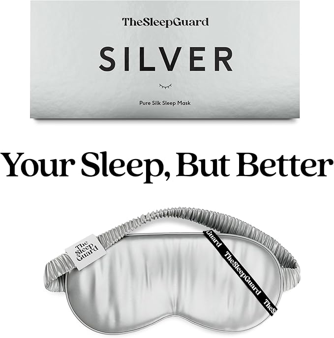 TheSleepGuard Pure Silk Sleep Mask Light Blocking Travel Essentials. Eye Masks - Image 6