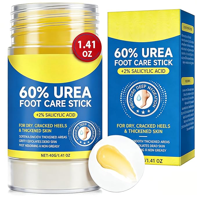 60% Urea Cream Stick with 2% Salicylic Acid, Maximum Strength Foot Care Balm by Taoscare