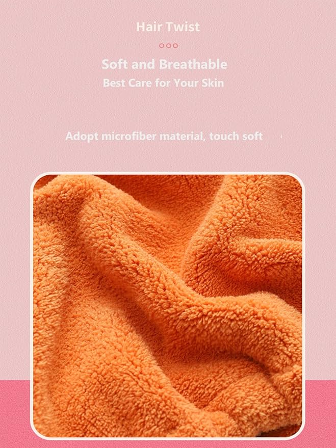 Hair Drying Towel for Kids Girls, Cute Cartoon Absorbent Quick Drying Bath Wrap - Image 7