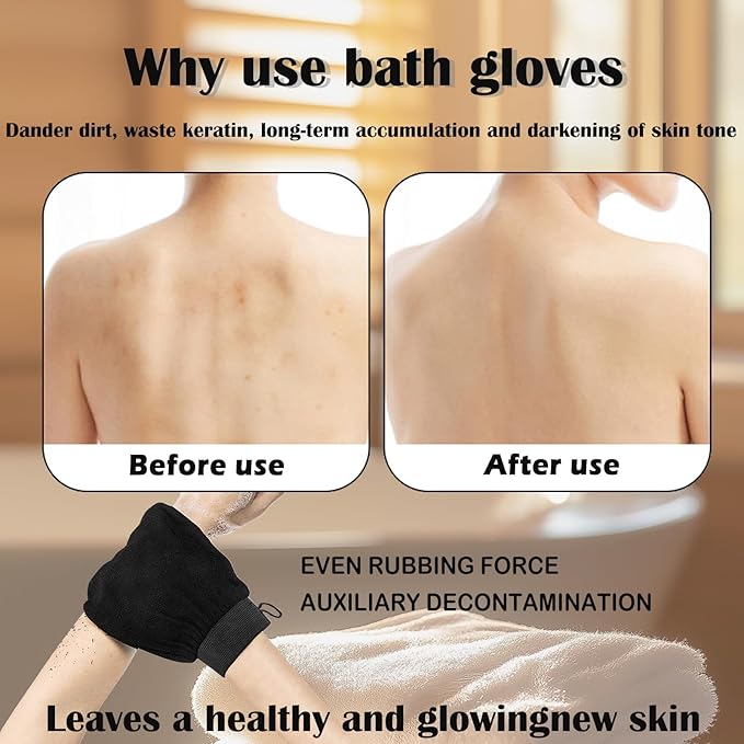 Ultra Thin Version Exfoliating Glove-Remove Unnecessary Dead Skin and - Image 2