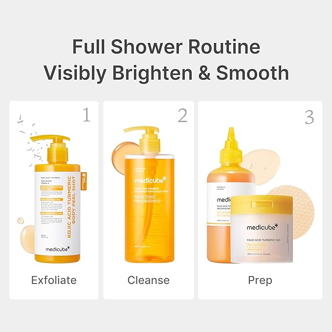medicube Kojic Acid Turmeric Brightening Body Wash | Gentle Shower Gel - Image 6
