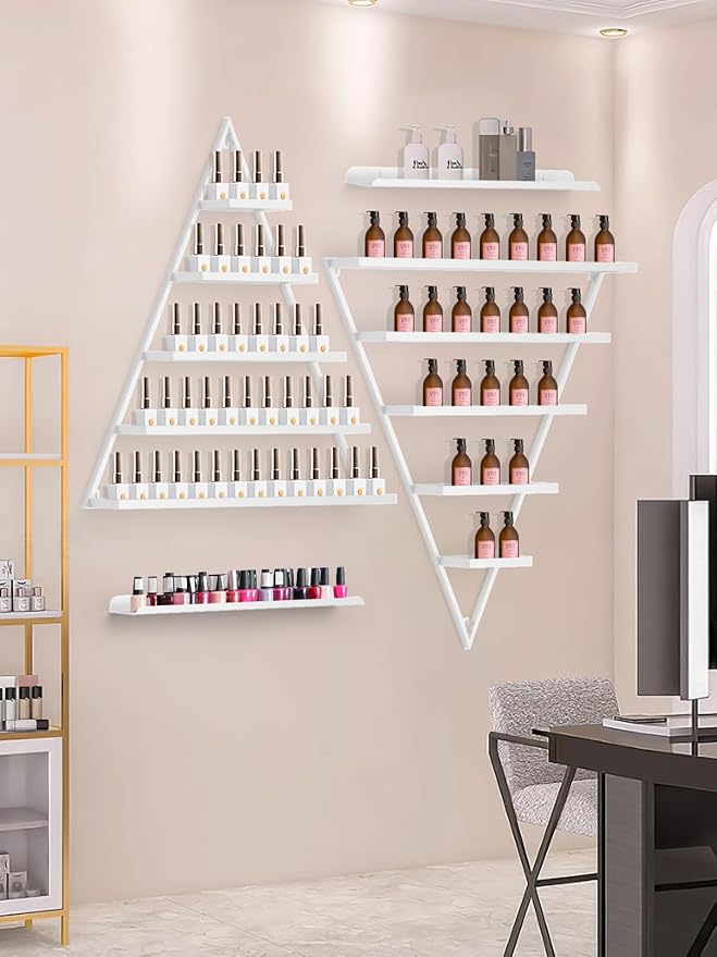 EBANKU 6PCS Nail Polish Racks 5 Tiers Nail Polish Shelf - Image 6