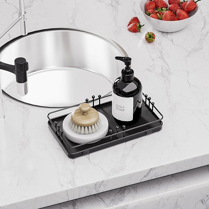 Bathroom Vanity Tray for Toiletries Makeup Perfume Candle Toilet Tank, Kitchen - Image 5
