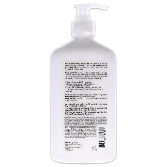 Hempz Body Lotion Pink Pomelo & Himalayan Sea Salt Daily Moisturizing Cream - Image 2