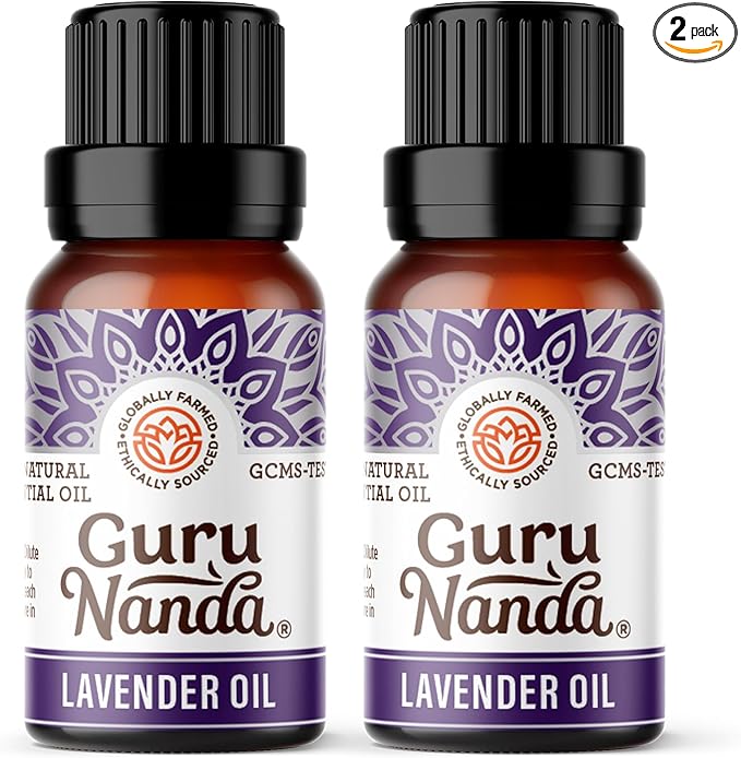 GuruNanda Lavender Essential Oil, 100% Pure, Natural & Undiluted Aromatherapy by Gurunanda