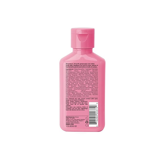 Hempz Mini Collagen-Infused Jasmine & Rose Body Moisturizer, 2.25 oz - Image 2