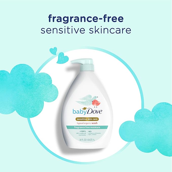 Baby Dove Sensitive Skin Care Baby Wash Fragrance Free Moisture - Image 6