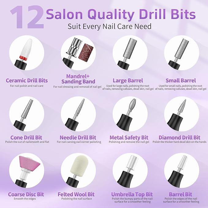 Electric Nail Drill Cordless Nail File - Image 4