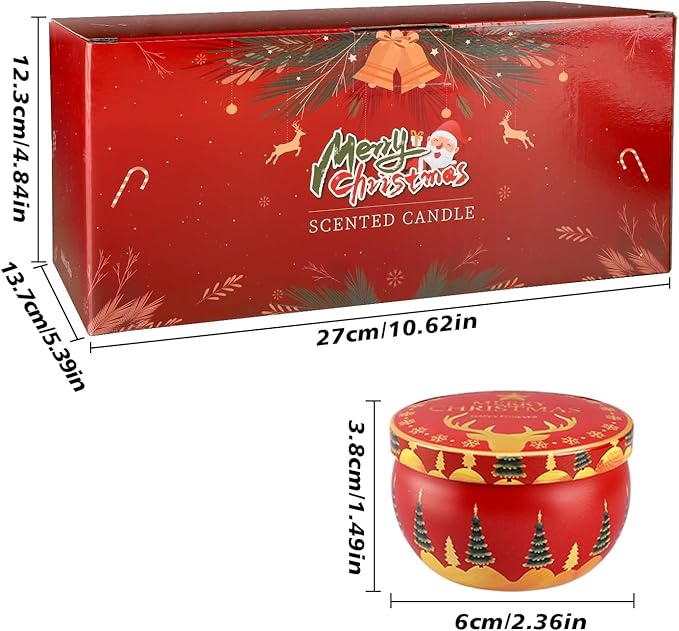 WPONSZU 24 Pack Christmas Scented Candles Gift Set - Image 7