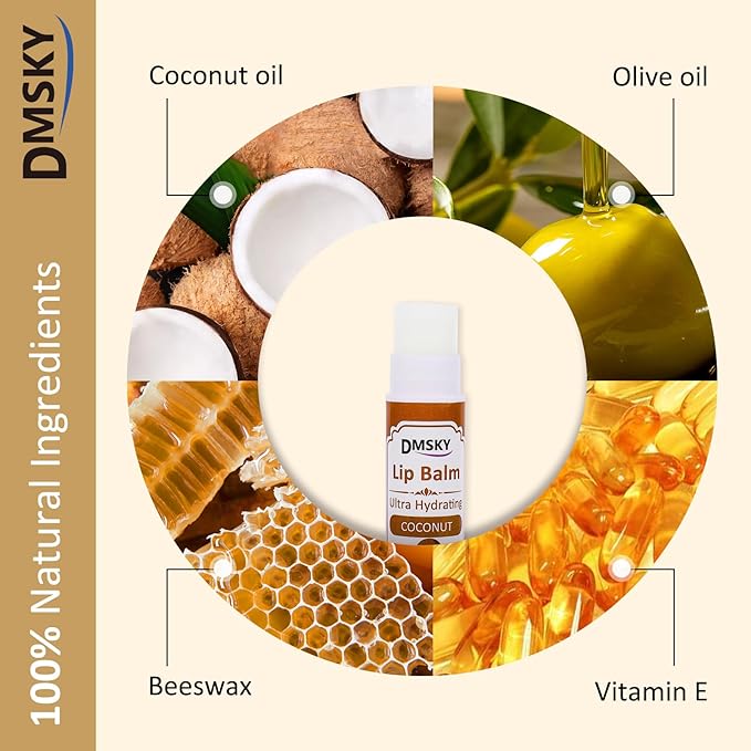 DMSKY 30 Pack Lip Balm, Natural Lip Balm Bulk - Image 3