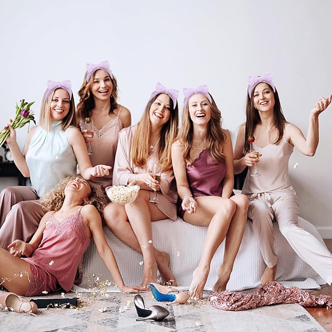 Semato Bachelorette Party Favor Set Bride and Bridesmaid Spa Headband Skincare - Image 6
