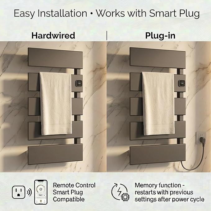 Electric Towel Warmer, Heated Towel Rack - Image 5