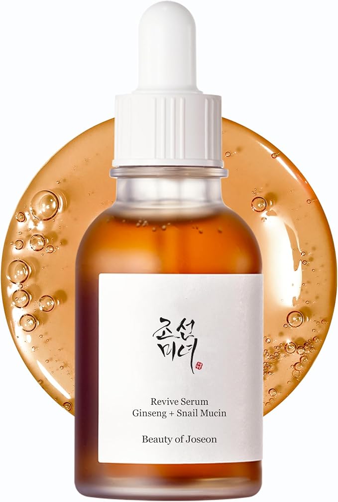 Beauty of Joseon Revive Snail Mucin Ginseng Serum Hydrating Peptide Facial by BeautyofJoseon