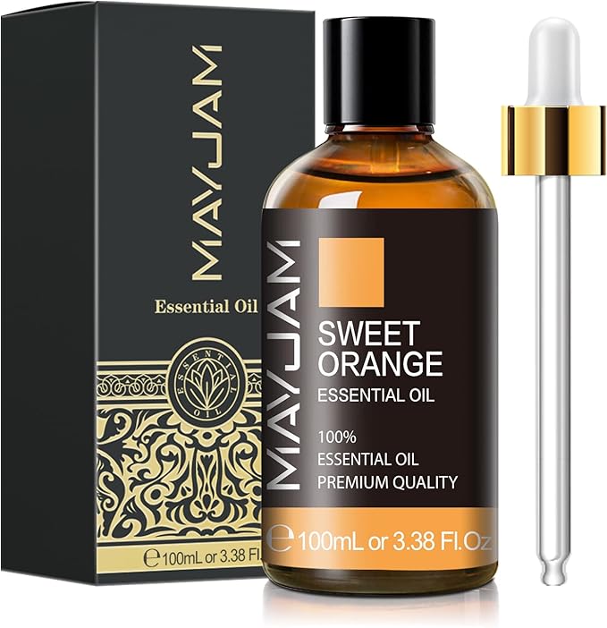 Sweet Orange Essential Oil, MAYJAM 100ml Premium Quality Sweet Orange Oil by MAYJAM