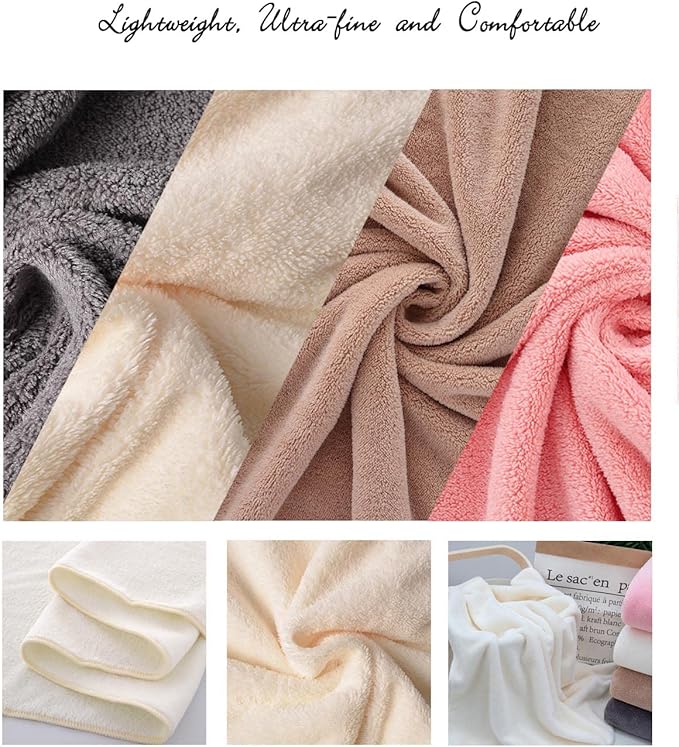 Lumimi Towels 2 Piece Soft Microfiber Bath Towel Set Salon Gym Yoga Travel - Image 6