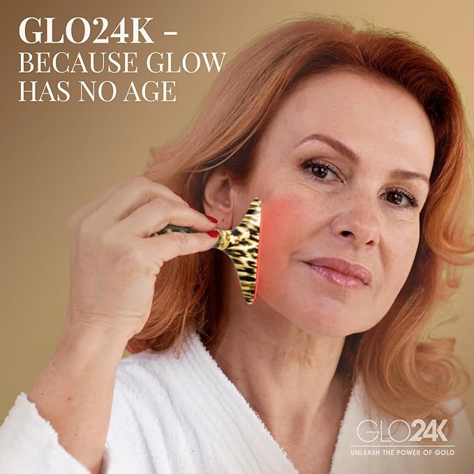 GLO24K 7 Color Beauty Device – Triple LED Action & Vibration Technology Facial - Image 7