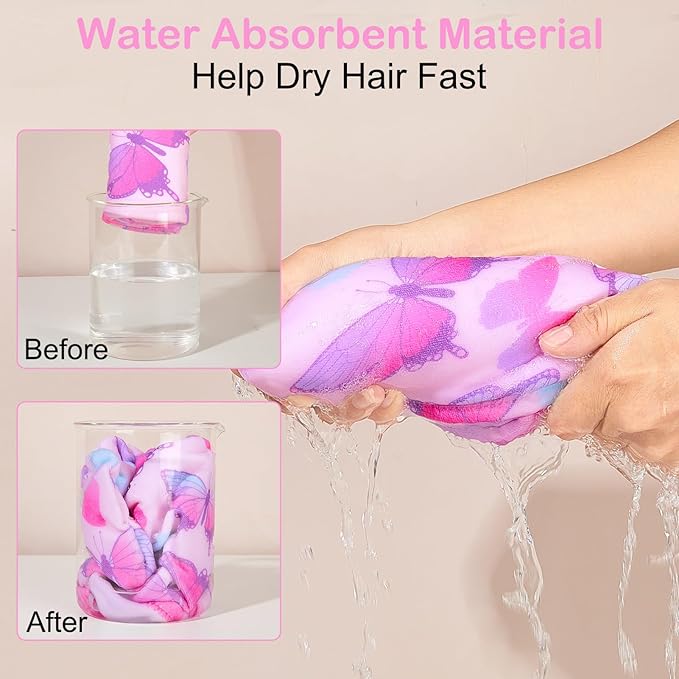Basumee Microfiber Hair Towel Wrap - Image 2