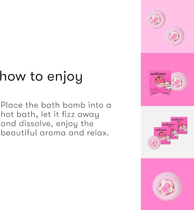 ANIHANA Bath Bomb with Coconut Oil, Paraben Free, Hand-Crafted Luxury Fizzers - Image 4